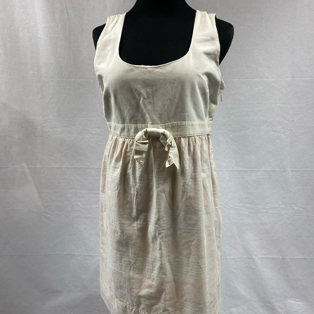 Spring Juicy Couture Baby Doll Dress 6 Beige Dainty Textured Sleeveless Pink